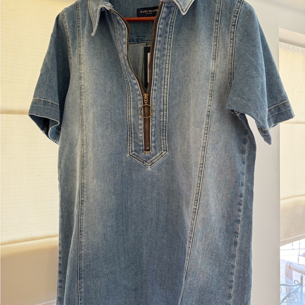 Ramy Brook Blue Denim Casual Shirt